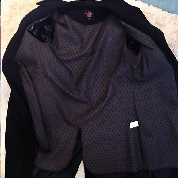 GALLERY CLASSIC BLACK LINED TRENCH JACKET COAT SP - Picture 6 of 7